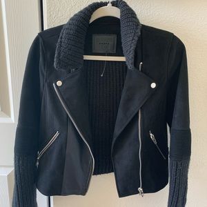 BLANK NYC suede moto jacket
